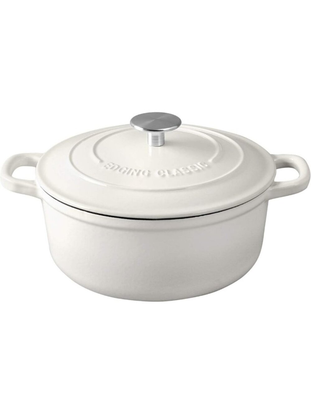 Enameled Cast Iron Dutch Oven with Lid, 7 Quart Round Pot for Baking Bread